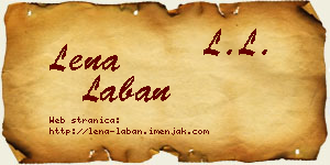 Lena Laban vizit kartica